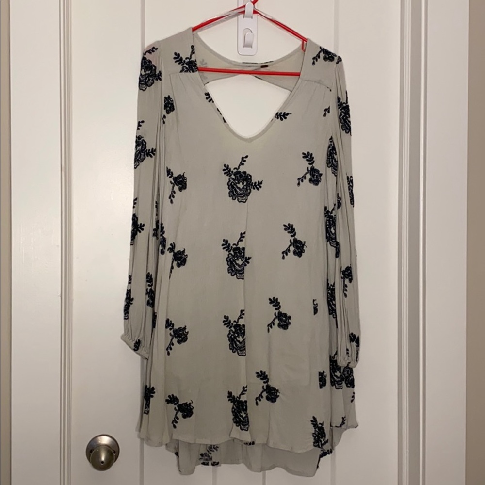 Free People long sleeve shift dress